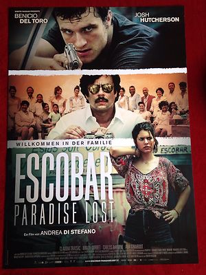 Escobar Paradise Lost Kinoplakat Poster A1 Benicio Del Toro, Josh Hutcherson