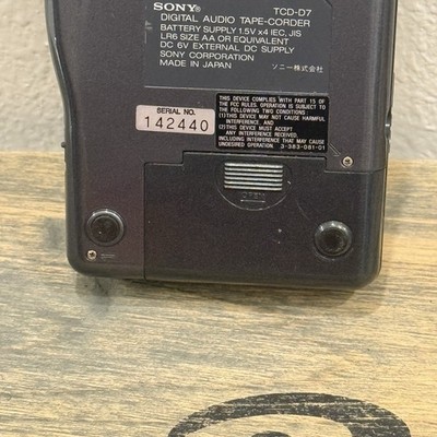 Sony TCD-D7 DAT Digital Audio Tape Recorder Walkman Tested