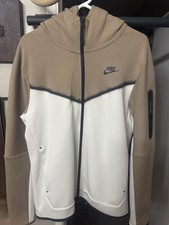 Nike Sportswear Tech Fleece Hoodie Khaki/Light Bone Sz M CU4489-208 RARE