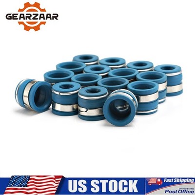 16pcs Positive Valve Seals SBC Viton 11/32 For Chevy Small Block Engine