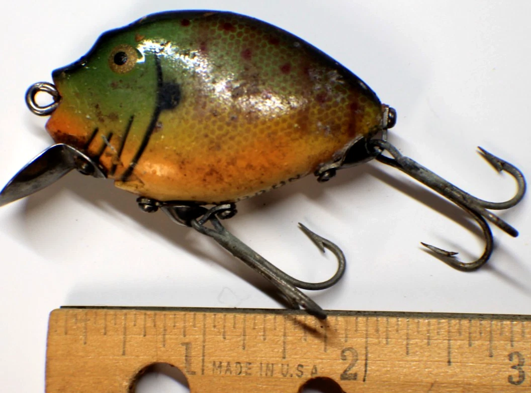 Leurre De Pêche Vintage Heddon Punkinseed N°740 SHA Shad - Années 1940