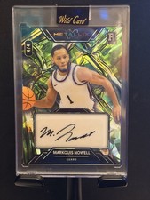 Wild Card Metallix 2023 Markquis Nowell Autograph Rookie 4/4 NBA G-League Card. rookie card picture