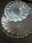 Vintage Fostoria Colony Swirl Pattern 14" Dia Clear Glass Pedestal Cake Plate  — photo 4