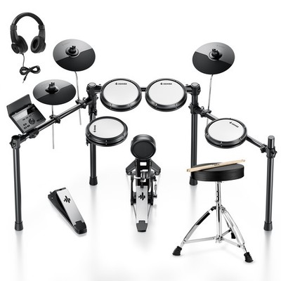 Donner Electric Drum Set - DED-100 Electronic Drum Kit with Quiet Mesh Pads