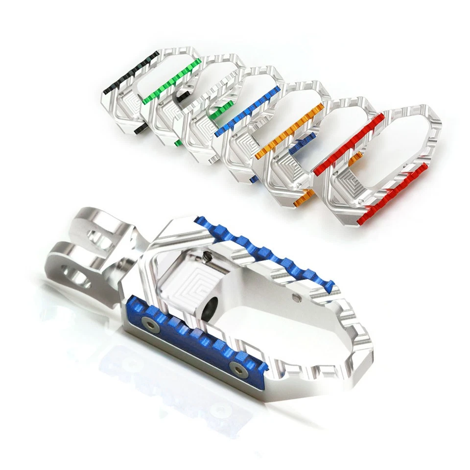 Clavijas traseras de pasajero TRC plateadas anchas Touring para Honda CB 500X 2013-2016 Foto 2 de 4