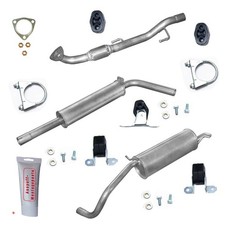 Komplett für VW Polo 1.4i-16V (KAT) Fliessheck bis 11/2009 +Zubehör Auspuff