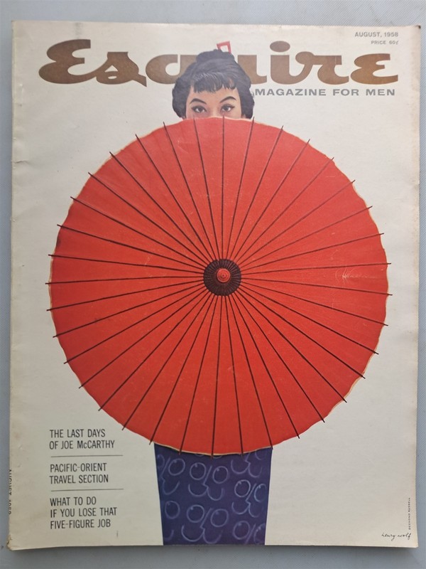 ESQUIRE Magazine - August 1958 Issue Last Days of Joe McCarthy