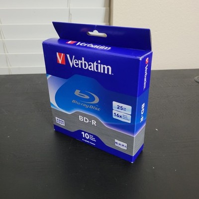 Verbatim BD-R Blu Ray Disc 10 pack 25GB *Brand NEW*
