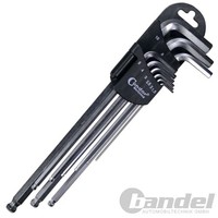 Condor WinkelschlÜSsel Satz INNEN-SECHSKANT 6-KANT Crv Lang Sw 1,5-10Mm 9-Tlg.