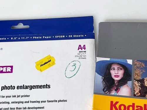 Konvolut Papiere/Folien für Inkjet (Epson, Kodak, Tetenal Spectra Jet)