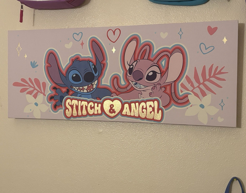 Disney Lilo & Stitch Stitch & Angel Framed Wall Art Prints Home Decor