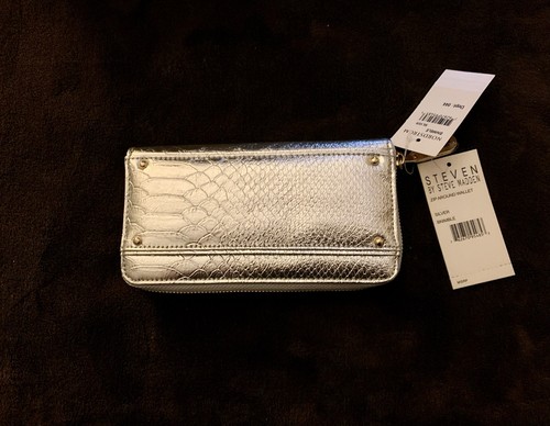 Splendida borsa Steve Madden in argento con portafoglio Steve Madden, nuova con etichette - Foto 5 di 5