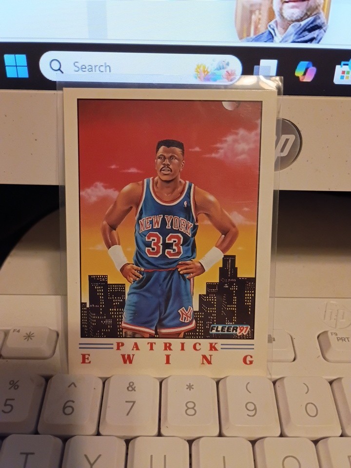 1991-92 Fleer Basketball Pro-Visions Patrick Ewing #4 of 6 New York Knicks HOF