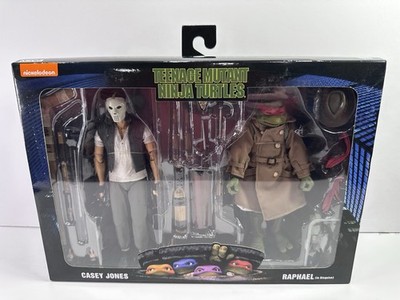 Teenage Mutant Ninja Turtles Casey Jones and Raphael Disguise Nickelodeon NECA