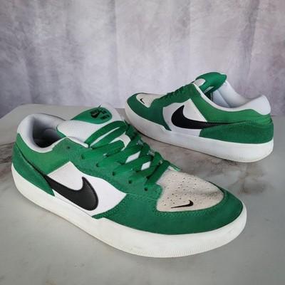 Nike SB Force 58 Shoes Mens Size 9.5 Green Suede Skate Sneakers DV5477-300