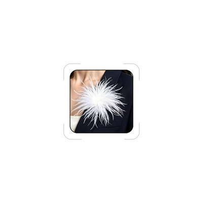 Sidlens Feather Flower Brooches And Pins For Women Elegant Feather Brooch