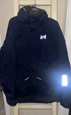 Helly Hansen Pier 3.0 Coastal Sailing Jacket Mens L Navy Blue Regular Zip-Up 