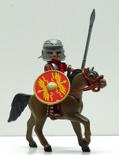 R&Ouml;MER REITER ELITE A PLAYMOBIL zu Halstuch Provinzen C&auml;sar HELM Custom TOP RAR !