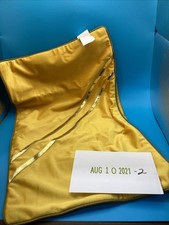 Gold Zipper Pillow Case Velvet Feel New used SHIPS FREE