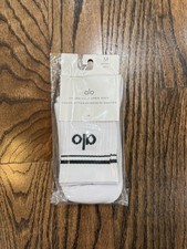 Alo Yoga Unisex Half Crew Throwback socks 1 pair Size Medium