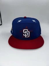 New Era Blue/Red San Diego Padres 2025 MLB All-Star Game Workout Side Pick Size