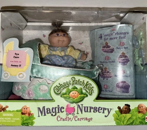 Cabbage Patch  Kids Magic Nursery Cradle Baby Carriage Purse 1998 Mattel Vintage