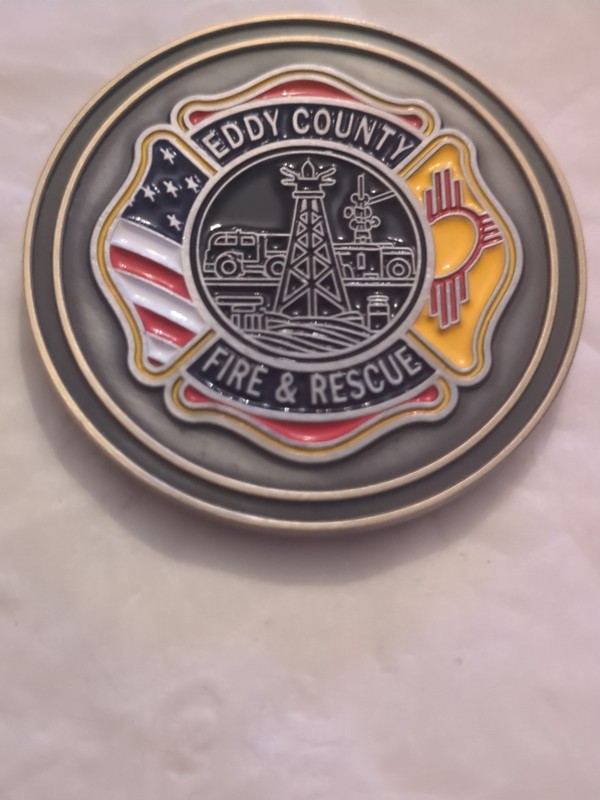 CHALLENGE COIN EDDY COUNTY NEW MEXICO FIRE RESCUE 