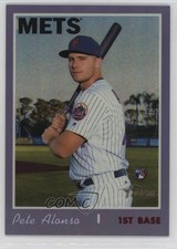 2019 Topps Heritage High Number Hot Box Purple Refractor Pete Alonso 7xr