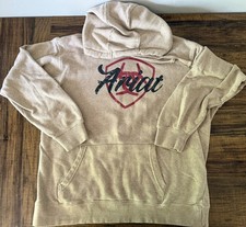 Ariat Real Hoodie Womens L Oatmeal Shield Logo Sweatshirt Western MSRP 44.95