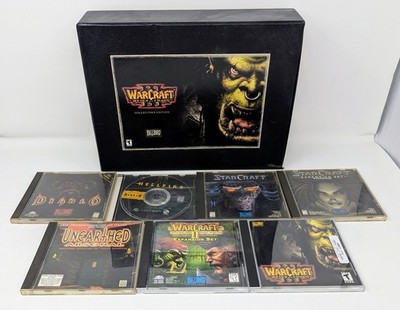 Blizzard 7 PC Game Lot - Diablo, Hellfire, Unearthed Arsenal, StarCraft & More!