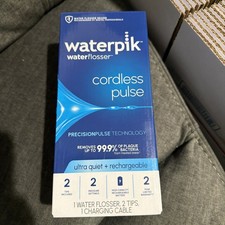 Waterpik Cordless Pulse Rechargeable Portable Water Flosser for Teeth, Gums, Bra