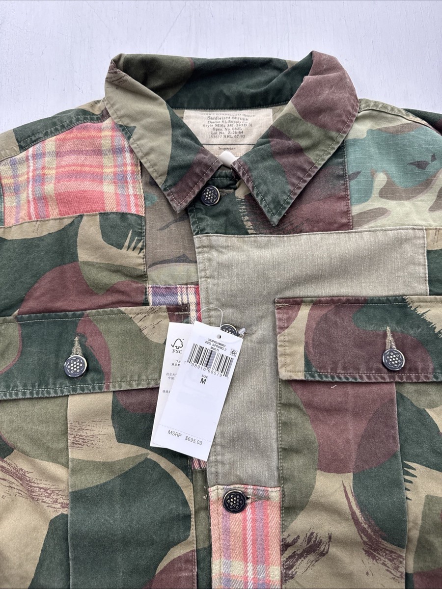 RRL Double RL Ralph Lauren Patchwork Jacket Military Limited