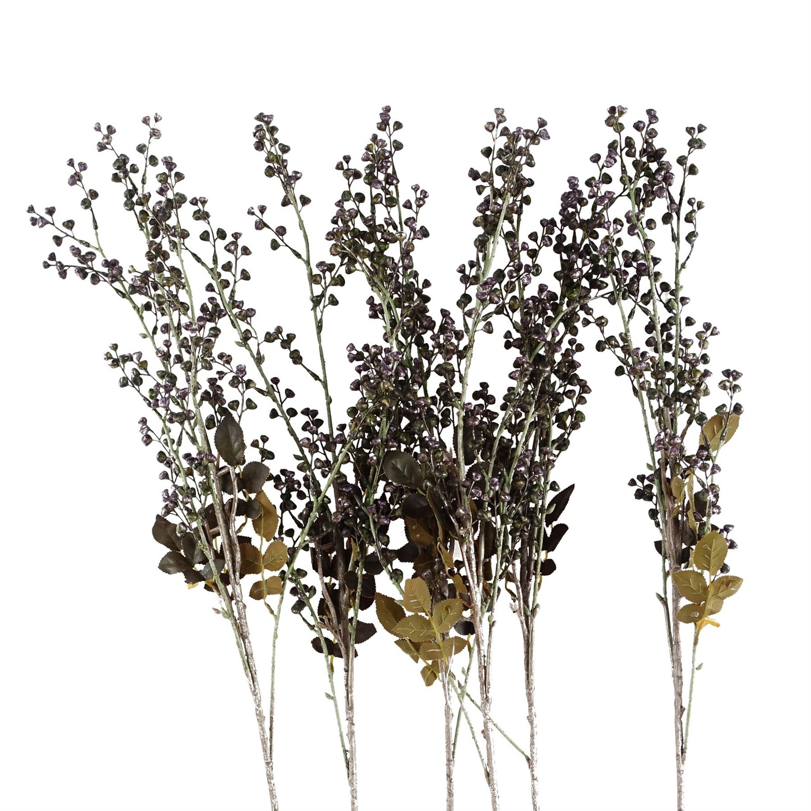 Leaf Artificial Stem - 85cm - Dark Berry - Image 2