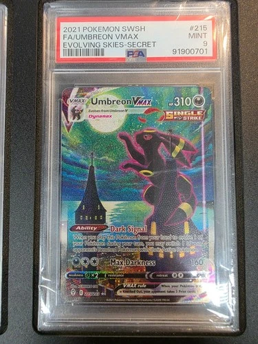 2021 Evolving Skies Umbreon VMAX #215/203 PSA 9 - Moonbreon