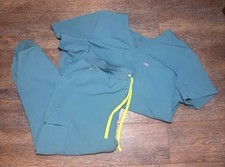 FIGS XXL Teal Blue Women's Scrub Set Zamora Jogger and Catarina Top