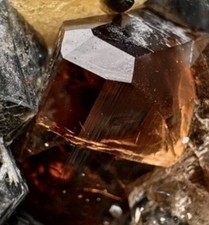 Large Beautiful Nigerian Imperial Topaz Quartz Crystal Raw Matrix Specimen