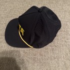 Iowa Hawkeye Adjustable Rope Hat Legacy Black with Bolded Yellow Words and Rope — photo 3