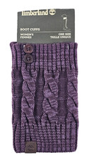 Timberland Women's Boot Cuffs Purple One Size 100 Acrylic Made in Taiwan