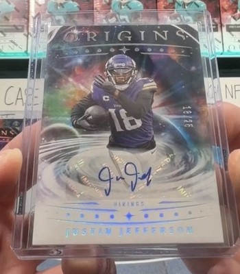 Panini Origins Justin Jefferson Auto Autograph #18 /25 JERSEY MATCH
