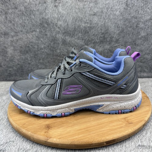 Skechers Trail Shoes Womens Size 10 Gray Purple Blue Comfort Hiking SN 149820 - Picture 3 of 9