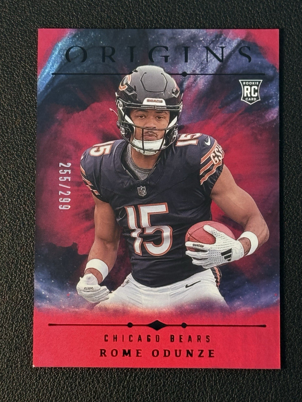 Rome Odunze (Bears) Rookie Holo Red /299 #105 2024 Panini Origins