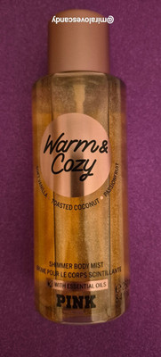 *RARE* PINK by VICTORIA'S SECRET WARM & COZY SHIMMER BODY MIST/GLITTER SPRAY NEW