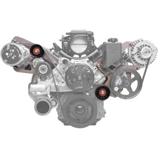 Bills Hot Rod Co. 200 Series LS Engine A/C,P/S,Alt Bracket,Chrome