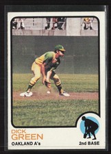 1973 Topps #456 Dick Green - EX/NM Set Break!