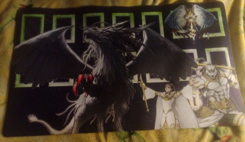 Yugioh Lightsworn Playmat Judgment Dragon Lyla Wulf Honest