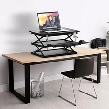 Uncaged Ergonomics Adjustable Height Standing Desk Conversion