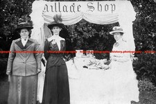 F014646 Village Shop Stall Women Dressed in Long Dresses 1905
