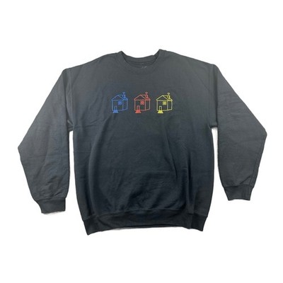Harry Styles Sweatshirt Men L Black Love On Tour Houses Graphic Pop Music