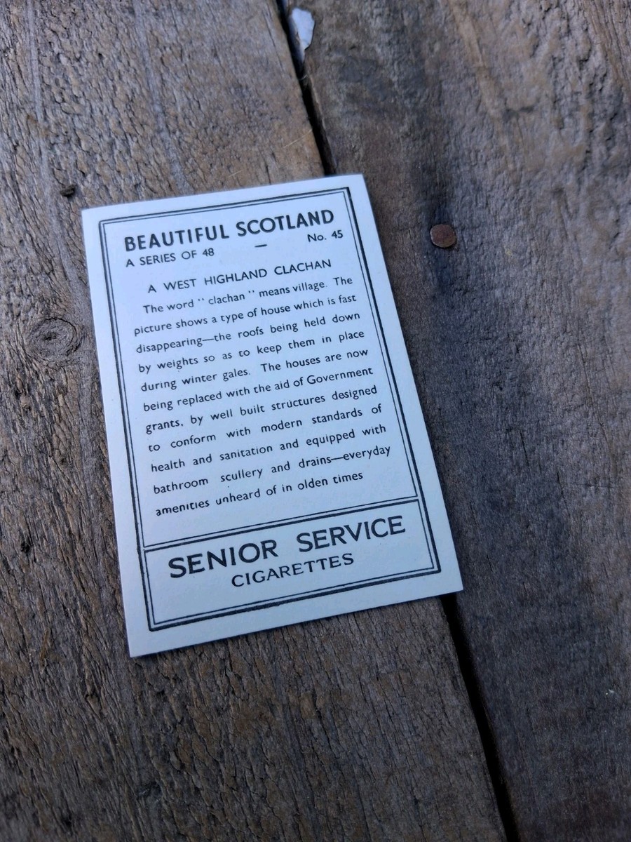 senior service cigarette cards beautiful scotland BEAUTIFUL SCOTLAND Senior Service CIGARETTE CARDS Album free p&p
