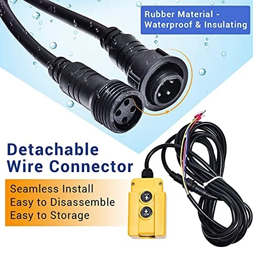 4 Wires Dump Trailer Remote Control C-4-Wire Remote Control Switch+15ft Cord - Image 4 of 4